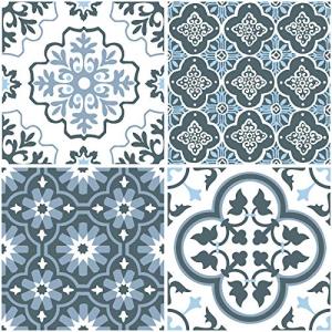 FloorPops Myriad Blue Peel & Stick Tiles