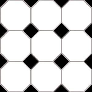 Hudson Peel & Stick Black Floor Tiles