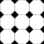 Hudson Peel & Stick Black Floor Tiles