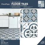 FloorPops Myriad Blue Peel & Stick Tiles