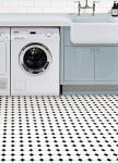 Hudson Peel & Stick Black Floor Tiles