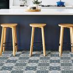 FloorPops Myriad Blue Peel & Stick Tiles