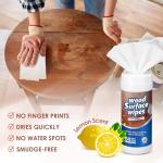 Threlaco Wood Surface Cleaning Wipes, 180 Count