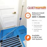 QuietWarmth Radiant Floor Heating Mat 1.5'x5