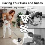 Heavy-Duty Floor Scrub Brush with Long Handle