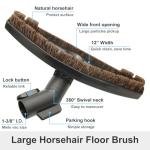 Kodahome 12" Horse Hair Floor Brush for Miele Vaccums