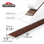 Felt Furniture Pads 20 PCS - Adhesive Backing