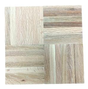 Unfinished 7-Slat Red Oak Parquet Tiles 12" x 12