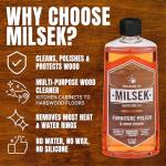 Milsek Furniture Polish and Wood Cleaner - 12 Fl Oz