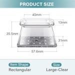 24 Silicone Felt Chair Leg Protectors for Floors
