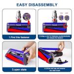 Coodss Soft Roller Cleaner Head for Dyson Vacuums