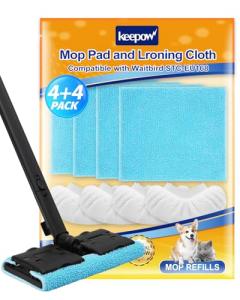 KEEPOW Microfiber Mop Pads for Waitbird Steam Cleaner