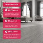 LUCiDA SURFACES Peel and Stick Vinyl Floor Tiles