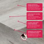 LUCiDA SURFACES Peel and Stick Vinyl Floor Tiles