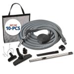 Central Vac Bare Floor Attachment Set with Hose