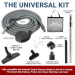Central Vac Bare Floor Attachment Set with Hose