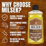 Milsek Furniture Polish and Wood Cleaner with Lemon Oil