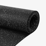 1/4" Tough Rubber Flooring Roll - 4'x10' Gray