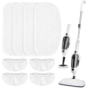 LOVECO 4-Pack Washable Steam Mop Pads and Cloths