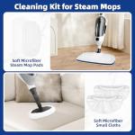 LOVECO 4-Pack Washable Steam Mop Pads and Cloths