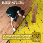 Premium Floor Underlayment with Moisture Barrier – 200 sq ft Roll, 3mm Thick – Quiets Foot Traffic Noise, Under Floor Insulation for Hardwood, Laminate, and Vinyl Plank Flooring, Gold