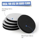 Kayzn 8pcs Furniture Sliders, 3-1/4" Round Sliders for Hardwood Floors, Moving Pads Sliders for Heavy Furniture, Felt Furniture Sliders for Tile Floors - Move Furniture with Ease!