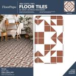 Terracotta Matias Peel & Stick Floor Tiles
