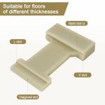 4 in 1Laminate Flooring Tool, Nylon Tapping Block Flooring Tool, Tapping Block for Vinyl Plank Flooring for Laminate Plank and Wood Flooring Installation, Inclined, Barb, U, V, L Slots