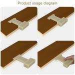 4 in 1Laminate Flooring Tool, Nylon Tapping Block Flooring Tool, Tapping Block for Vinyl Plank Flooring for Laminate Plank and Wood Flooring Installation, Inclined, Barb, U, V, L Slots