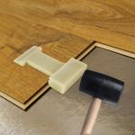 4 in 1Laminate Flooring Tool, Nylon Tapping Block Flooring Tool, Tapping Block for Vinyl Plank Flooring for Laminate Plank and Wood Flooring Installation, Inclined, Barb, U, V, L Slots