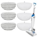 6-Pack Steam Mop Pads for Bissell Steam Cleaner, Washable Replacement Pads for Bissell Powerfresh Deluxe, Effective Cleaning on Hardwood/Tile/Ceramic/Marble for Maintenance/Deep &Quick Spot Cleaning
