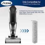 Replacement Wood Floor Brush Roller for Bissell CrossWave Cordless Max 2554 2590 2593 2596, for HydroSteam 35151 3513, Soft-touch Microfibers Washes Sealed Hardwood Floors While Picking Up Dry Debris