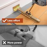 Flooring Jacks 2-Pack with Anti-Slip Pads, Hardwood Floor Jack, Laminate & Vinyl Plank, Floor Gap Fixer Tools Wood Heavy Furniture Installation and Maintenance, Deck Board Straightening