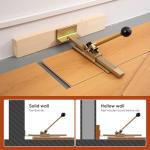 Flooring Jacks 2-Pack with Anti-Slip Pads, Hardwood Floor Jack, Laminate & Vinyl Plank, Floor Gap Fixer Tools Wood Heavy Furniture Installation and Maintenance, Deck Board Straightening