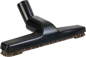 Sunny Shine Hardwood Universal Vacuum Cleaner Floor Brush 1 ¼ inch (32mm) Inner Diameter with Horse Hair Soft Bristles 10” Wide (Black - Plastic)