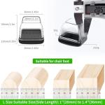 Chair Sliders for Carpet and Hardwood Floors - 16PCS