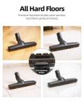 SheildOn Horse Hair Floorhead for Miele Vacuum Cleaners, 12" Wide Hardwood Floor Brush as Vacuum Attachment Replacement Parts, Soft Bristles Head & Wheels Ideal for Hard Floors Cleaning