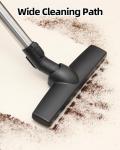 SheildOn Horse Hair Floorhead for Miele Vacuum Cleaners, 12" Wide Hardwood Floor Brush as Vacuum Attachment Replacement Parts, Soft Bristles Head & Wheels Ideal for Hard Floors Cleaning