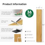 GreenFullHouse Peel and Stick Floor Tile Vinyl Wood Plank 36-Pack 54 Sq.Ft, Classic Oak, Rigid Surface Hard Core Easy DIY Self-Adhesive Flooring