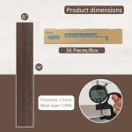 Vsmile Dark Grey Peel and Stick Vinyl Flooring