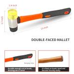 ECUTERS Laminate Flooring Tools Wood Flooring Installation Kit, Vinyl Flooring Tools with 40 Pieces Spacers and Mallet, Heavy Duty Pull Bar, Tapping Block (43-Pull Bar)