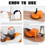 Heavy Duty Floor Gap Fixer Tool, Plank Grabber with Suction Cup(D: 4.84 Inch), Flooring Gap Repair Tool for Wood, Tile, Vinyl, Laminate Flooring Tools, Flooring for Widths 5 Inches and Above