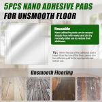 Heavy Duty Floor Gap Fixer Tool, Heavy Duty Suction Cup Plank Grabber with Nano Gel Adhesive Pad for Wood, Vinyl, Laminate Floor, Ideal for Filling Floor Gaps