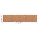 vidaXL Cork Roll, Wallcovering, Floor Underlay for Walls, Self-Adhesive Cork Wallpaper, Insulation Underlay, Cork Wallcovering, 39.4"x196.9" 0.2"