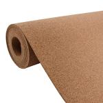 vidaXL Cork Roll, Wallcovering, Floor Underlay for Walls, Self-Adhesive Cork Wallpaper, Insulation Underlay, Cork Wallcovering, 39.4"x196.9" 0.2"