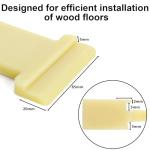 Yesland 2 Pack 4 in 1 Laminate Flooring Tools, Wood Floor Composite Board Laminate Installation Tool, Wood Floor Installation Tapping Block (Large) (Inclined Slot, Barb Slot U, V Slot, L Slot)