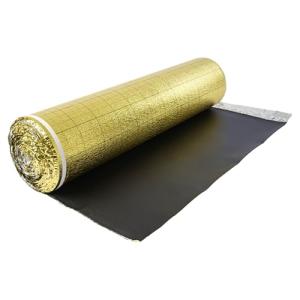 VEVOR Floor Underlayment 200 sq. ft/Roll, 3-in-1 3 mm Thick Flooring Padding with Tape & Vapor Barrier, Heavy Duty EPE Foam with Gold PE, Soundproofing and Noise Reduction, for Laminate Wood Floors