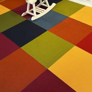 Bright Colorful Carpet Tile - 24"x24", 12 Pack