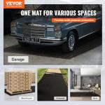 VEVOR 3mm Diamond-Plate Rubber Garage Floor Mat