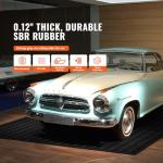 VEVOR 3mm Diamond-Plate Rubber Garage Floor Mat